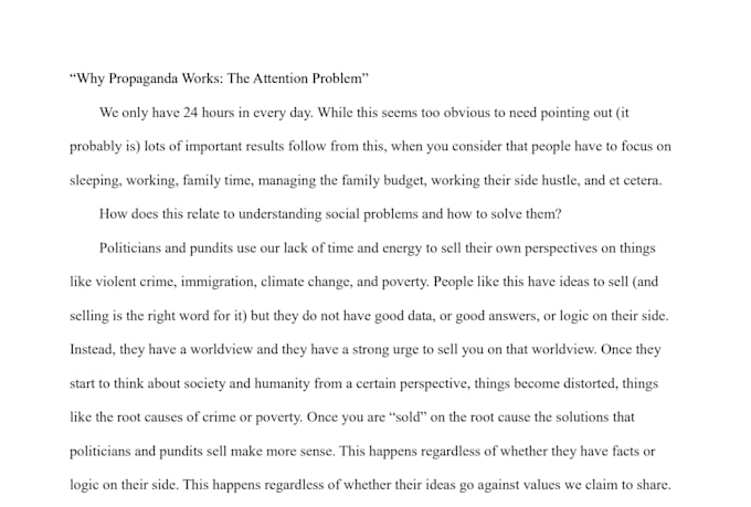 write an informative blog post or article